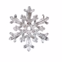 ACRYLIC SNOWFLAKE 22CM