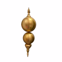 A christmas finial candy apple in gold