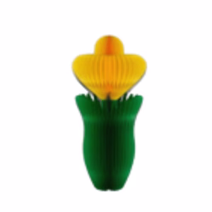 HONEYCOMB PAPER BUD 115CM LEMON FUZZ