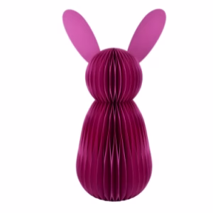 HONEYCOMB PAPER EASTER BUNNY SLIM 114CM PINK