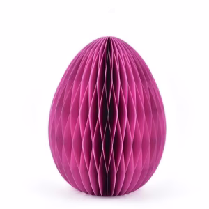 HONEYCOMB PAPER EASTER EGG 40.5CM PINK