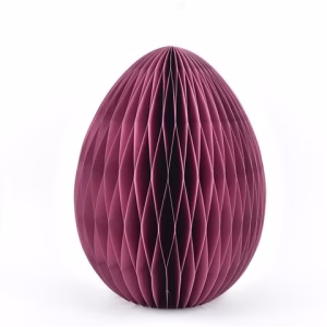 HONEYCOMB PAPER EASTER EGG 61CM APRICOT