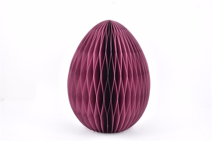 HONEYCOMB PAPER EASTER EGG 61CM APRICOT
