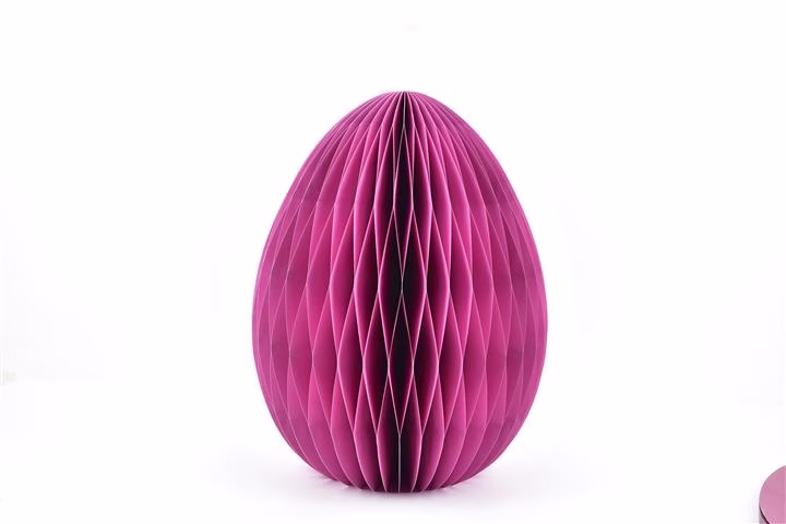 HONEYCOMB PAPER EASTER EGG 40.5CM PINK