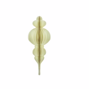 HONEYCOMB PAPER FINIAL 23CM OFF WHITE