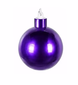 BAUBLE UV Purple Pearl Finish 7CM