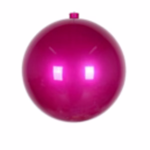 Pink UV christmas bauble with pearl finish