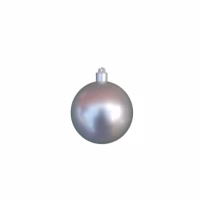 A blue christmas bauble pearl finish