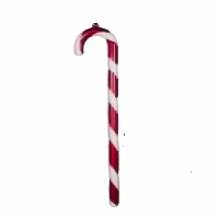 A christmas candy cane ornament